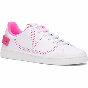 Valentino Backnet Perforated Sneakers